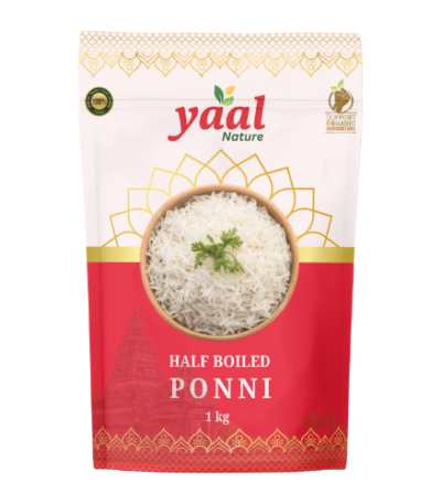 half boiled ponni rice